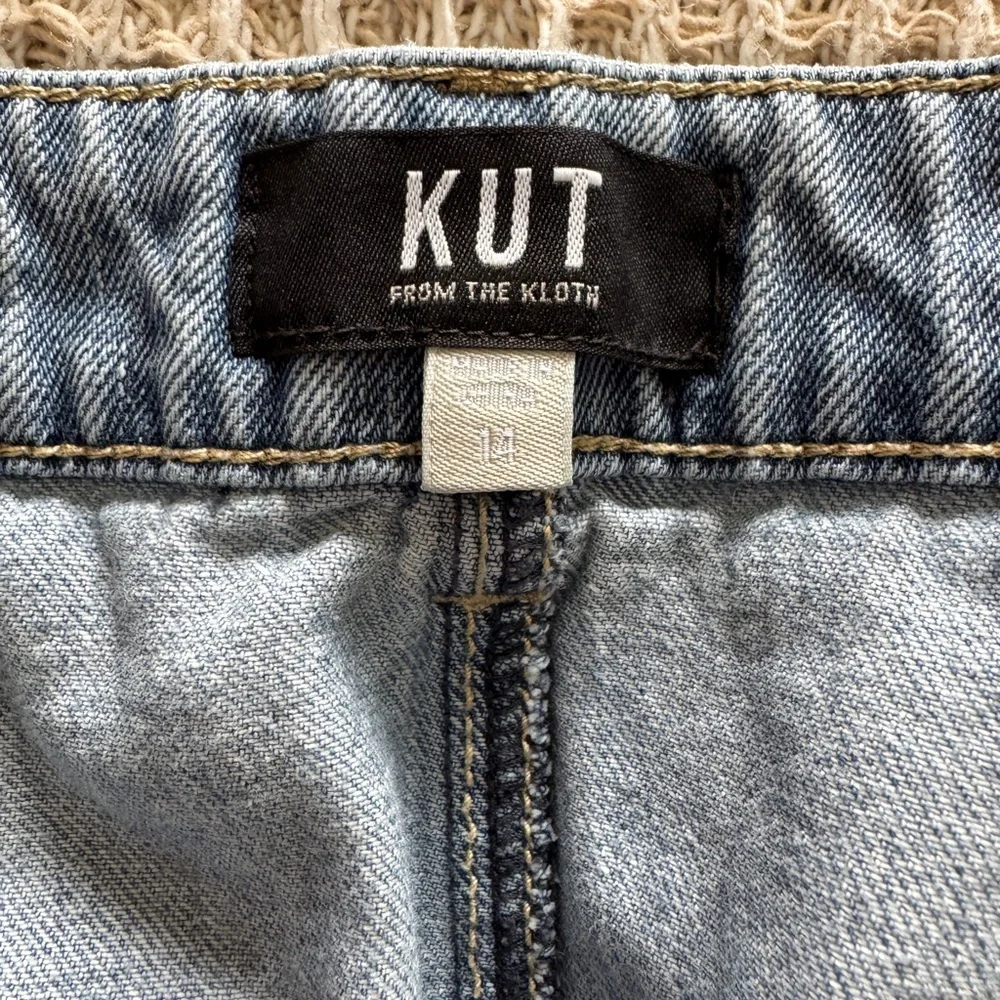 Kut from the Kloth Light Blue Denim Skirt - Picture 2 of 3